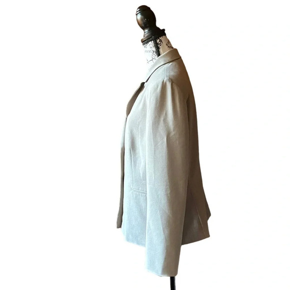 Tahari tan blazer womens Normcore business ethereal granola girl y2k retro 12 - Picture 3 of 8